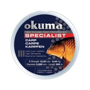 Okuma Carp 300 mt 22,00 Lb 10,0 kg 0,37 mm Camou Misina